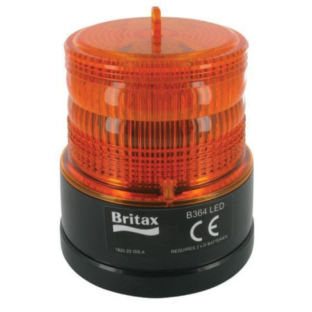 Mini-gyrophare LED autonome sur pile BRITAX B36400BAT