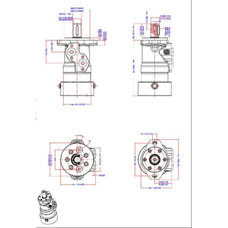 Moteur orbital diamètre 25mm DANFOSS OMP2001515250