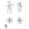 Moteur orbital diamètre 25mm DANFOSS OMP2001515250