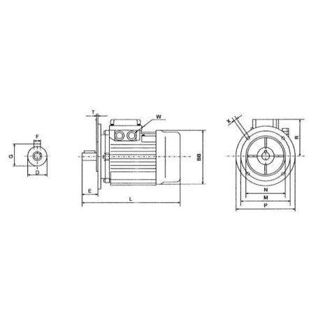 Moteur UNIVERSEL EM71A2B5300IE2A