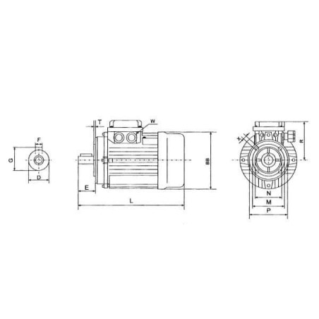 Moteur UNIVERSEL EM71B4B14301IE2A