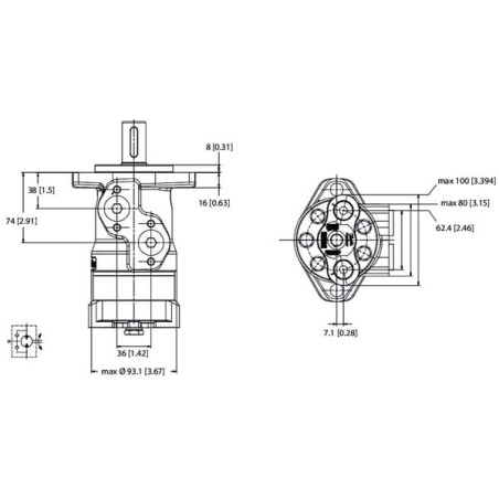 Moteur DANFOSS OMRX16011185469