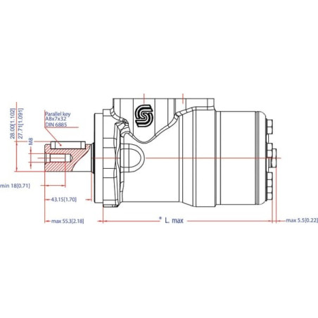 Moteur DANFOSS OMP6301510088