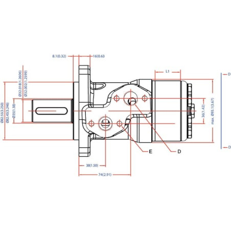 Moteur DANFOSS OMP2501515007