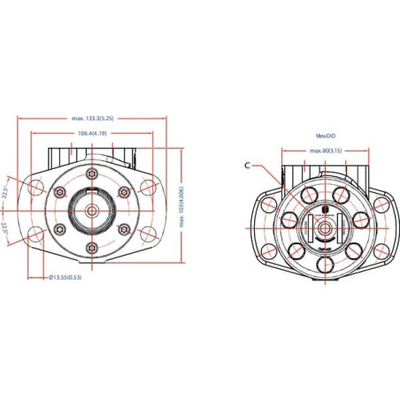 Moteur DANFOSS OMP2501515007