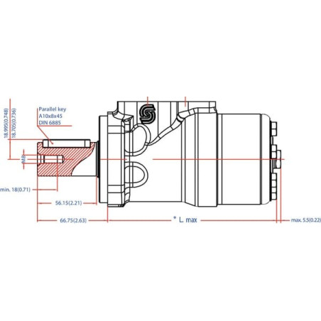 Moteur DANFOSS OMP2501515007