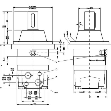 Moteur DANFOSS OMSW400151F0609