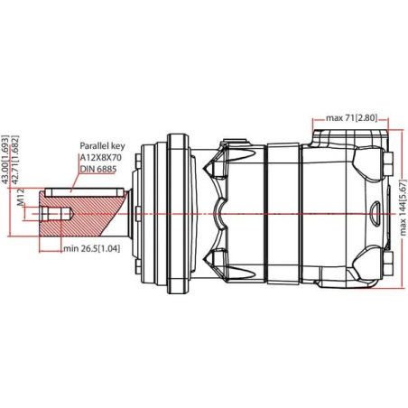 Moteur DANFOSS OMT200151B3001