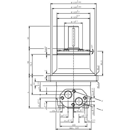 Moteur DANFOSS OMTW400151B3034