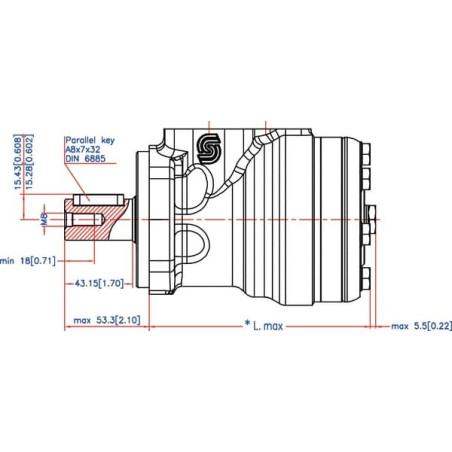 Moteur DANFOSS OMR2501516016