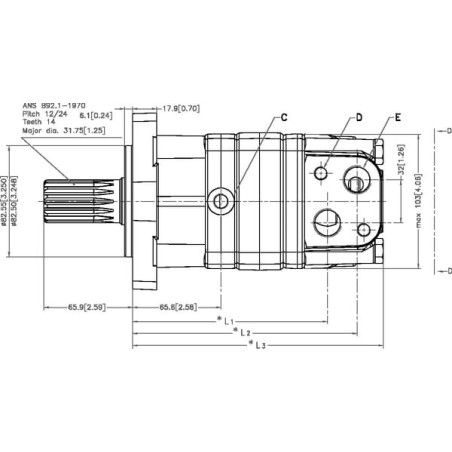 Moteur DANFOSS OMS160151F0510