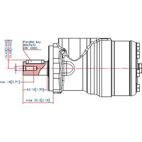 Moteur DANFOSS OMR1601510213