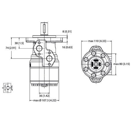 Moteur DANFOSS OMRX16011186658