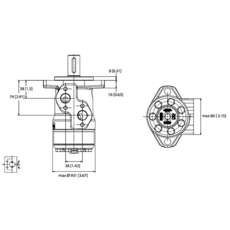 Moteur DANFOSS OMPX25011185758