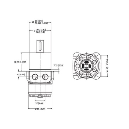 Moteur DANFOSS OMPWX16011185882