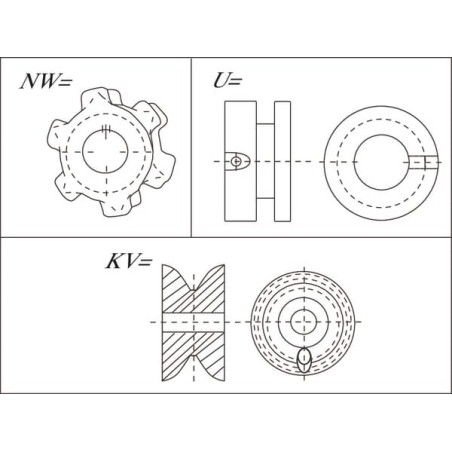 Moyeu UNIVERSEL CR14535100