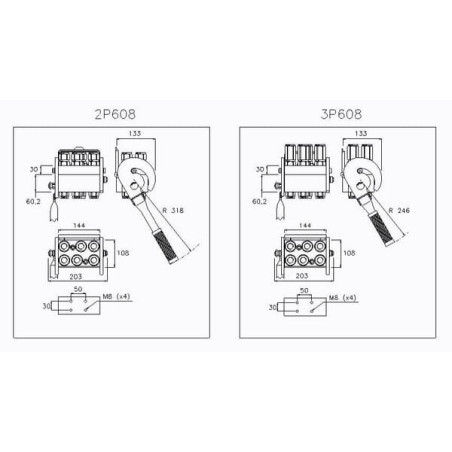 Raccord rapide 6x1/2" FASTER 3P608612GMC