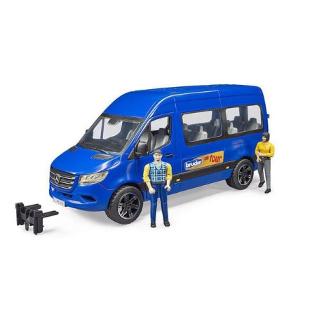Camionette navette miniature avec chauffeur et passager BRUDER U02670