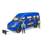 Camionette navette miniature avec chauffeur et passager BRUDER U02670