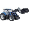 Tracteur miniature New Holland T7,315 avec chargeur frontal BRUDER U03121