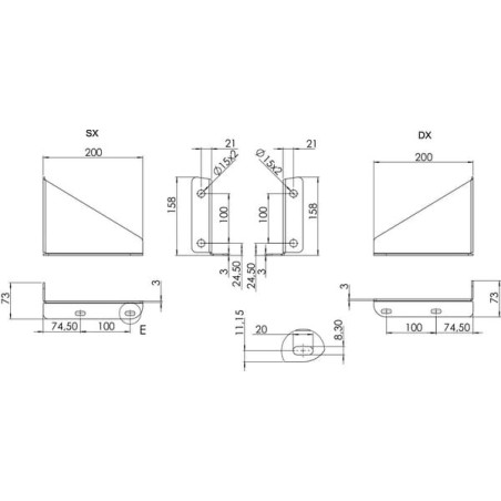 Paire de supports pour réservoir 18L LOKHEN 601200400