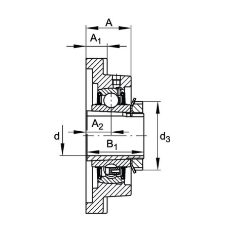 Palier SKF YUKF208KHSKF