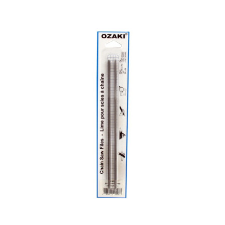 Jeu de 2 limes rondes OZAKI diamètre 4 mm Longueur 20 cm