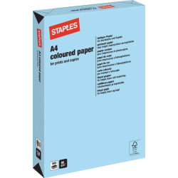 Papier A4 - 500 feuilles - bleu moyen STAPLES 600309ST