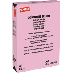 Papier A4 - 500 feuilles - flamingo STAPLES 600305ST