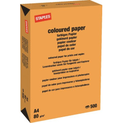 Papier A4 - 500 feuilles - orange STAPLES 600314ST