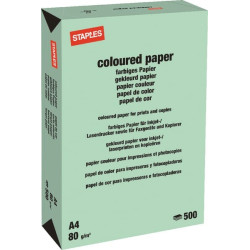 Papier A4 - 500 feuilles - vert STAPLES 600307ST