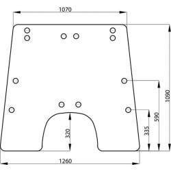 Pare-brise UNIVERSEL AL71287N