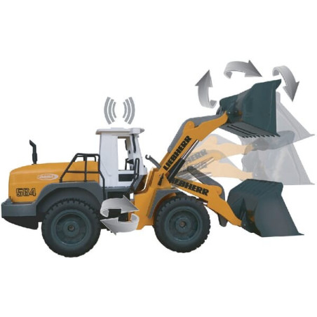 Pelle chargeuse Liebherr 564 radiocommandée JAMARA JA405007