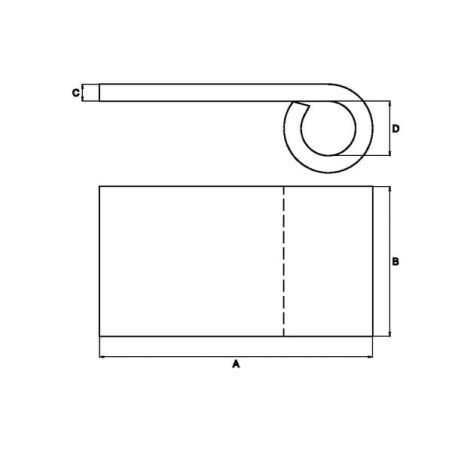 Penture à souder 16x75mm UNIVERSEL HS841008
