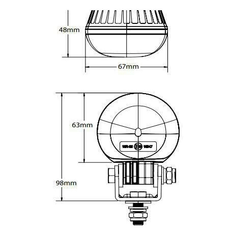 Phare de travail BRITAX EW2030B