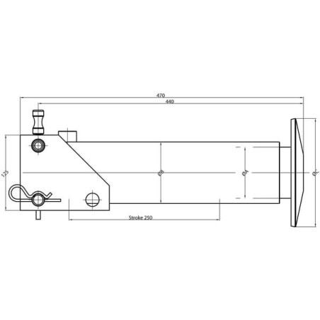 Pied béquille UNIVERSEL SP65250CS