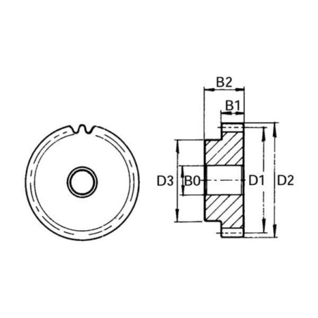 Pignon UNIVERSEL MOD320