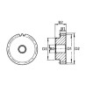 Pignon UNIVERSEL MOD429