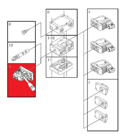 Poignée DANFOSS PVG3211077262