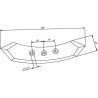 Pointe de cultivateur 480x80x12mm UNIVERSEL 444898KR