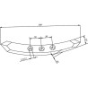 Pointe de cultivateur 500x50x20mm UNIVERSEL 447152KR