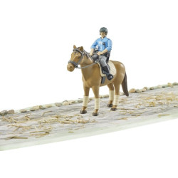 Figurine de policier à cheval BRUDER U62507