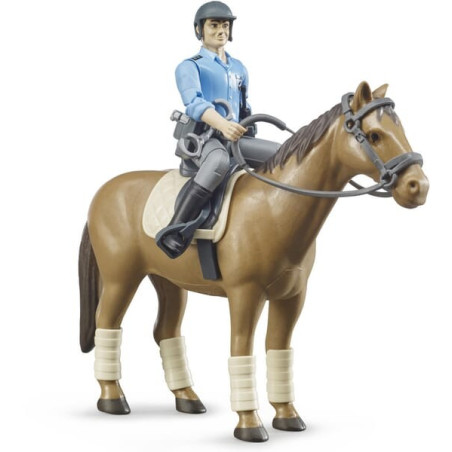 Figurine de policier à cheval BRUDER U62507