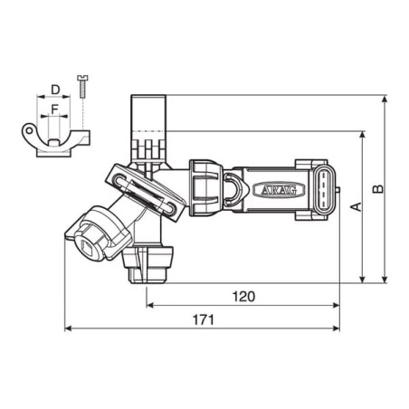 Porte-buse ARAG 4012T750
