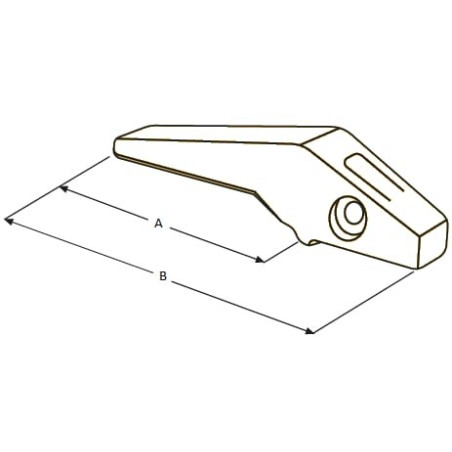 Porte-dent J250 pour chargeuse UNIVERSEL 1U1254N