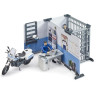 Poste de police avec moto de police miniature BRUDER U62732