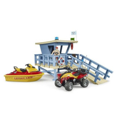 Poste de secours avec quad et jet ski miniature BRUDER U62780