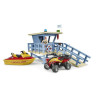 Poste de secours avec quad et jet ski miniature BRUDER U62780
