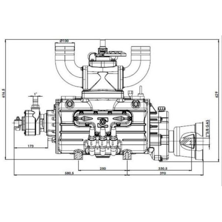 Poulie BATTIONI PAGANI KPSB490PRA100
