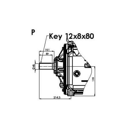 Poulie BATTIONI PAGANI KPSB550PRA100